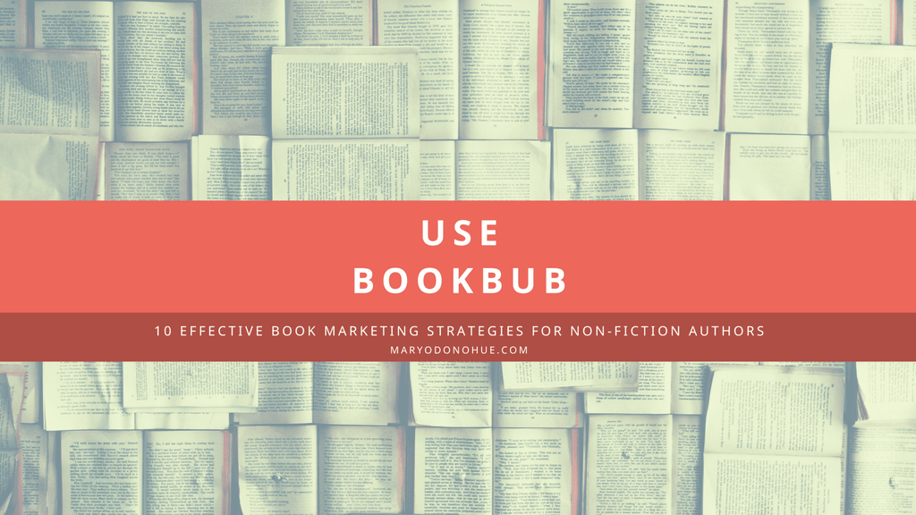 Non-Fiction Author Book Marketing Strategy - Use Bookbub
